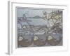 Illustration to the The Tale of the Fisherman and the Fish-Ivan Yakovlevich Bilibin-Framed Giclee Print