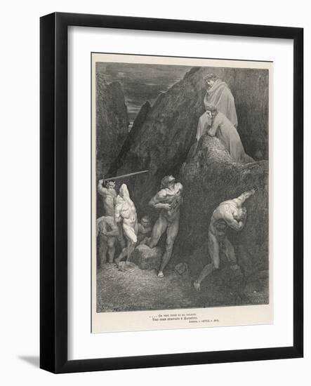 Illustration to the Twenty- Eighth Canto-Gustave Dor?-Framed Photographic Print