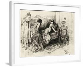 Illustration to 'War and Peace', by Leo Tolstoy-Aleksandrs Apsit-Framed Giclee Print