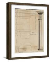 Illustration Tuscan Order of Columns-null-Framed Giclee Print