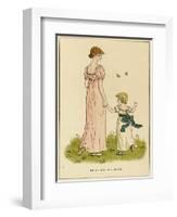 Illustration, Willy and His Sister-Kate Greenaway-Framed Art Print