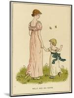 Illustration, Willy and His Sister-Kate Greenaway-Mounted Art Print