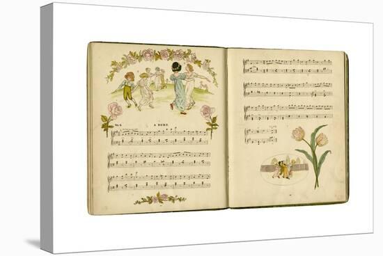 Illustration with Music, a Romp-Kate Greenaway-Stretched Canvas