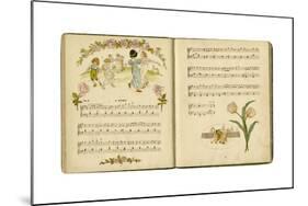 Illustration with Music, a Romp-Kate Greenaway-Mounted Giclee Print