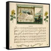 Illustration with Music, Waking-Kate Greenaway-Framed Stretched Canvas