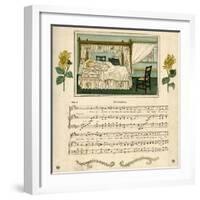 Illustration with Music, Waking-Kate Greenaway-Framed Art Print