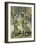 Illustrations for the Adventures of Baron Munchausen, 19th Century-Alphonse Adolf Bichard-Framed Giclee Print