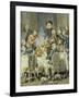 Illustrations for the Adventures of Baron Munchausen, 19th Century-Alphonse Adolf Bichard-Framed Giclee Print