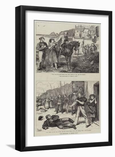 Illustrations for the Death Ship of Trescat Cove-Frederick Barnard-Framed Giclee Print