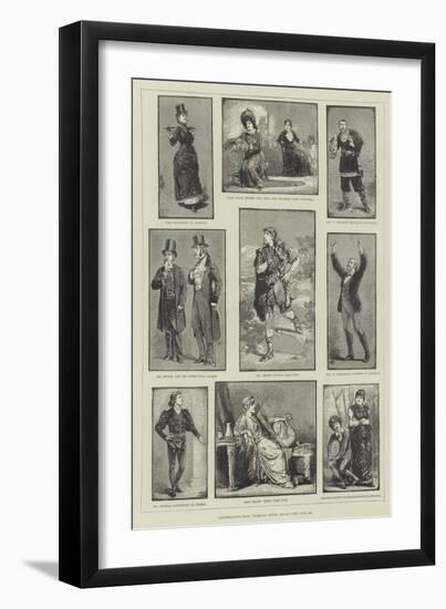 Illustrations from Dramatic Notes, 1881-82-null-Framed Giclee Print