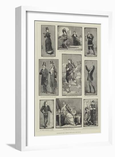 Illustrations from Dramatic Notes, 1881-82-null-Framed Giclee Print