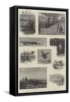 Illustrations from The Badminton Library of Sports and Pastimes, Moor and Marsh, Field and Covert-Charles Whymper-Framed Stretched Canvas
