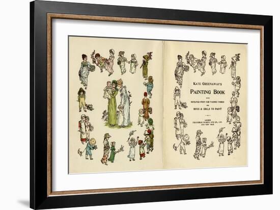 Illustrations, Kate Greenaway's Painting Book-Kate Greenaway-Framed Art Print