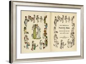 Illustrations, Kate Greenaway's Painting Book-Kate Greenaway-Framed Art Print