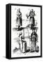 Illustrations of Algonquin Dress-Samuel de Champlain-Framed Stretched Canvas