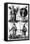 Illustrations of Algonquin Dress-Samuel de Champlain-Framed Stretched Canvas