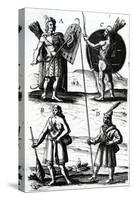 Illustrations of Algonquin Dress-Samuel de Champlain-Stretched Canvas