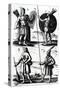 Illustrations of Algonquin Dress-Samuel de Champlain-Stretched Canvas