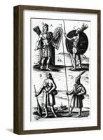 Illustrations of Algonquin Dress-Samuel de Champlain-Framed Giclee Print