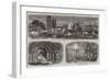 Illustrations of the Great Fire at Enschede, Holland-null-Framed Giclee Print