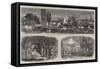 Illustrations of the Great Fire at Enschede, Holland-null-Framed Stretched Canvas