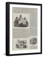 Illustrations of the Tower-null-Framed Giclee Print