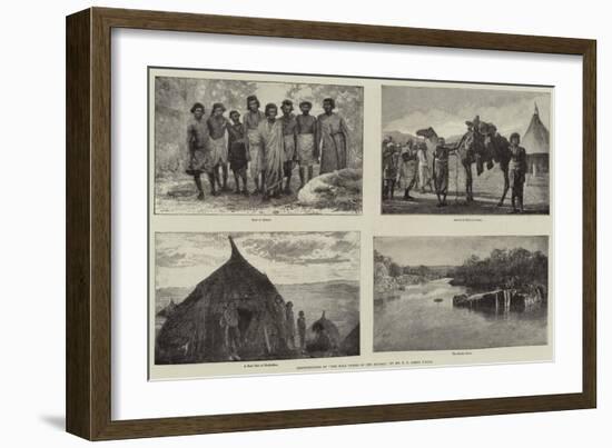 Illustrations of The Wild Tribes of the Soudan, by Mr F L James, Frgs-null-Framed Giclee Print