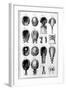 Illustrations of Various Wig Fashions, Plate Vii, Vol.8, from 'Encyclopedie Des Sciences Et…-null-Framed Giclee Print
