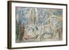 Illustrations to Dante's 'Divine Comedy', Beatrice Addressing Dante from the Car-William Blake-Framed Giclee Print