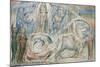 Illustrations to Dante's 'Divine Comedy', Beatrice Addressing Dante from the Car-William Blake-Mounted Giclee Print