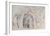 Illustrations to Dante's 'Divine Comedy', Dante and Virgil Penetrating the Forest-William Blake-Framed Giclee Print