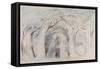 Illustrations to Dante's 'Divine Comedy', Dante and Virgil Penetrating the Forest-William Blake-Framed Stretched Canvas