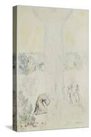 Illustrations to Dante's 'Divine Comedy', Dante in the Empyrean, Drinking at the River of Light-William Blake-Stretched Canvas