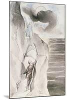 Illustrations to Dante's 'Divine Comedy', the Ascent of the Mountain of Purgatory-William Blake-Mounted Giclee Print