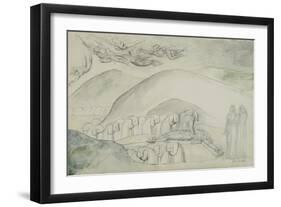 Illustrations to Dante's 'Divine Comedy', the Hypocrites with Caiaphas-William Blake-Framed Giclee Print