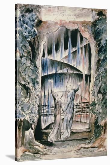 Illustrations to Dante's 'Divine Comedy', the Inscription over the Gate-William Blake-Stretched Canvas