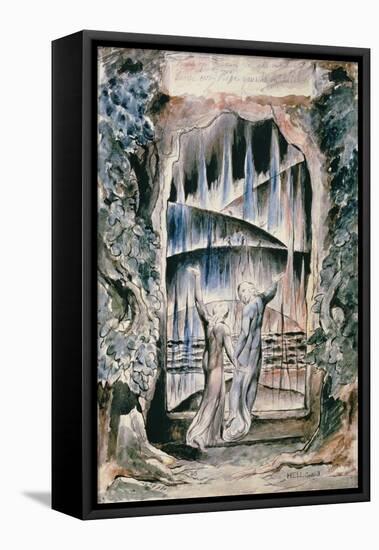 Illustrations to Dante's 'Divine Comedy', the Inscription over the Gate-William Blake-Framed Stretched Canvas