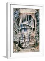 Illustrations to Dante's 'Divine Comedy', the Inscription over the Gate-William Blake-Framed Premium Giclee Print