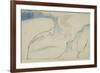 Illustrations to Dante's 'Divine Comedy', the Laborious Passage Along the Rocks-William Blake-Framed Giclee Print