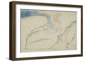 Illustrations to Dante's 'Divine Comedy', the Laborious Passage Along the Rocks-William Blake-Framed Giclee Print