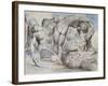 Illustrations to Dante's 'Divine Comedy', the Punishment of the Thieves-William Blake-Framed Giclee Print