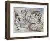 Illustrations to Dante's 'Divine Comedy', the Punishment of the Thieves-William Blake-Framed Premium Giclee Print