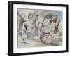 Illustrations to Dante's 'Divine Comedy', the Punishment of the Thieves-William Blake-Framed Giclee Print