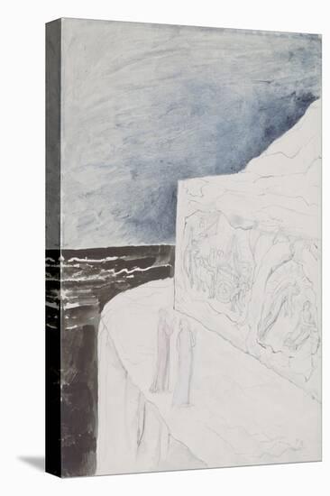 Illustrations to Dante's 'Divine Comedy', the Rock Sculptured with the Recovery of the Ark and the-William Blake-Stretched Canvas