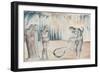 Illustrations to Dante's 'Divine Comedy', the Serpent Attacking Buoso Donati-William Blake-Framed Giclee Print