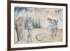 Illustrations to Dante's 'Divine Comedy', the Serpent Attacking Buoso Donati-William Blake-Framed Giclee Print