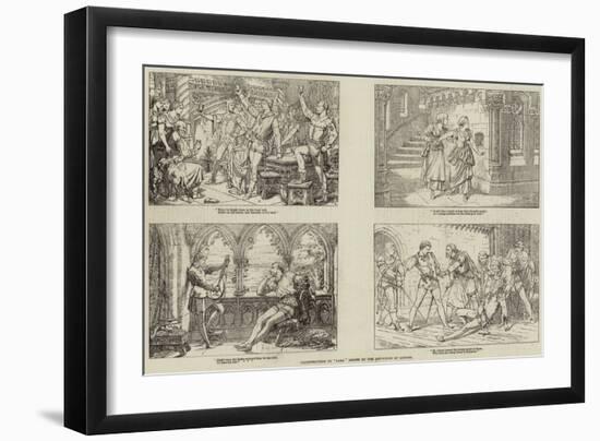 Illustrations to Lara Issued by the Art-Union of London-null-Framed Giclee Print