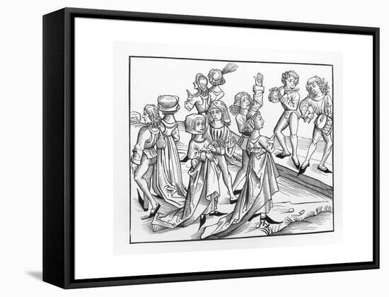 Illustraton of Dancers Being Punished by Dancing for One Year-null-Framed Stretched Canvas