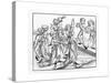 Illustraton of Dancers Being Punished by Dancing for One Year-null-Stretched Canvas