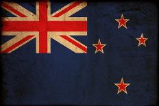 Vintage Flag Of New Zealand-ilolab-Art Print